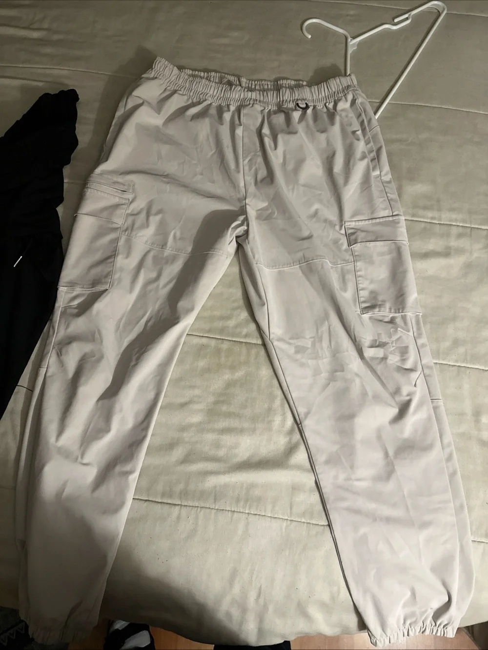 all in motion White Cargo Jogger Pants with Elastic Waist